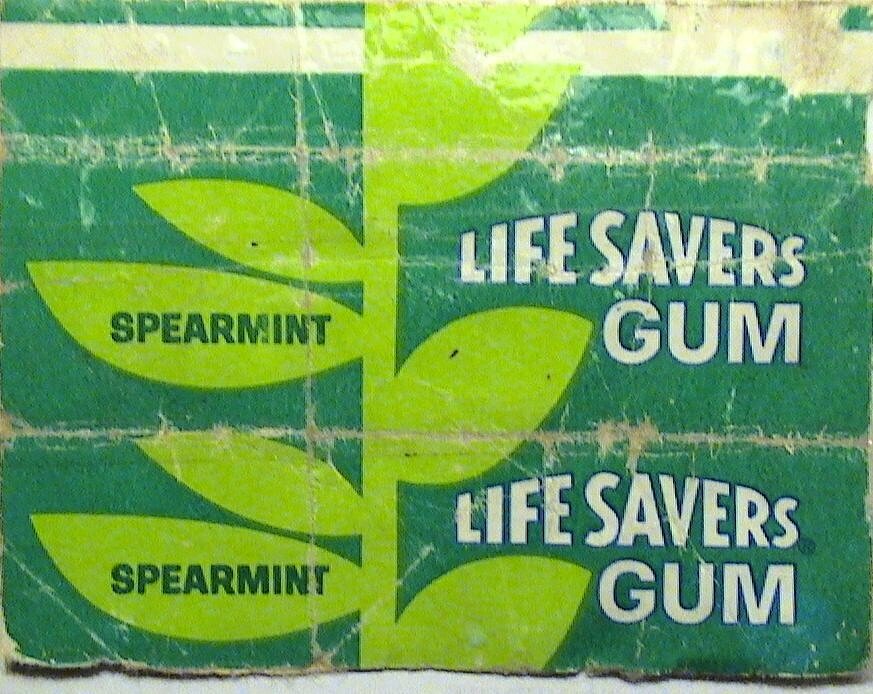 Обложка пластика жевательной резинки, фото Синягина А.Г.