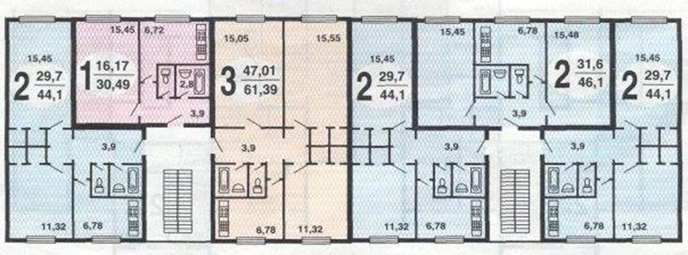 Схема квартир в хрущевках
