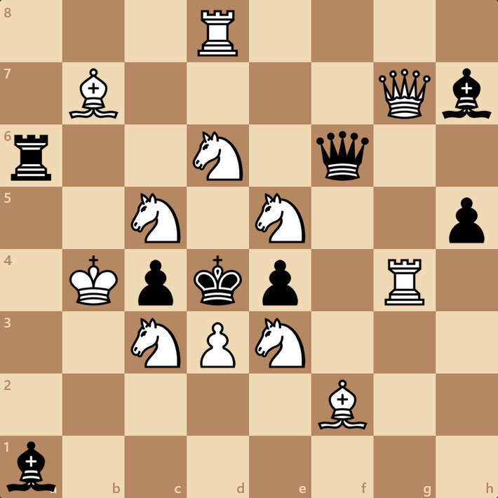 Мат в 1 ход. Белые матуют.