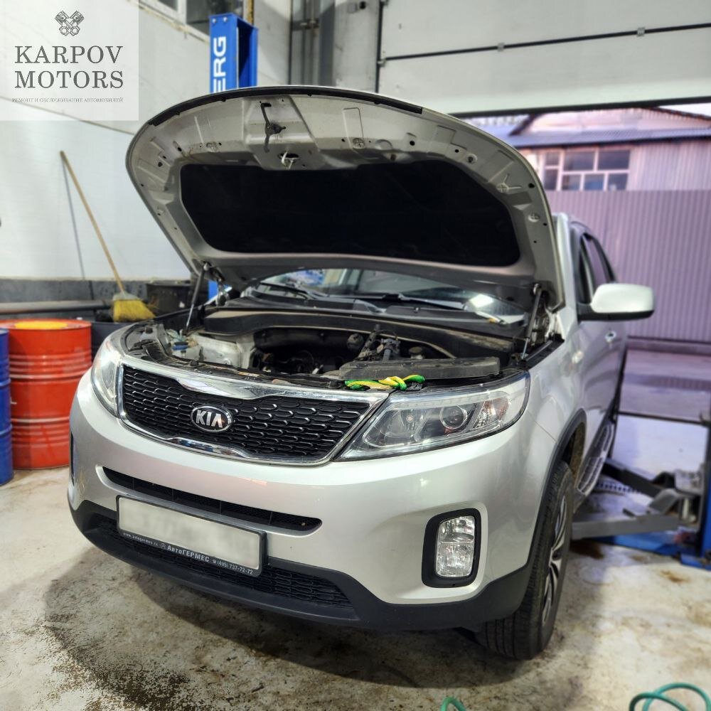 Kia Sorento 2012 года 131000 км 2.4 G4KE. Стук на 2000 оборотах. Больше  недели на провёрнутом вкладыше. Что с ДВС? | Автосервис КарповМоторс Москва  | Дзен