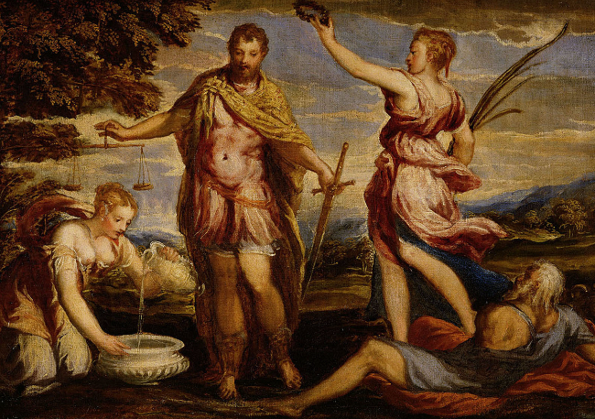 Сципион Африканский на картине Андреа Скьявоне (ок. 1558 г.)