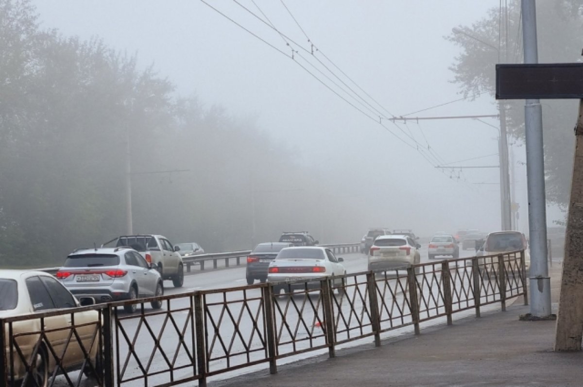    Тюмень утром 29 августа вновь накрыл густой туман