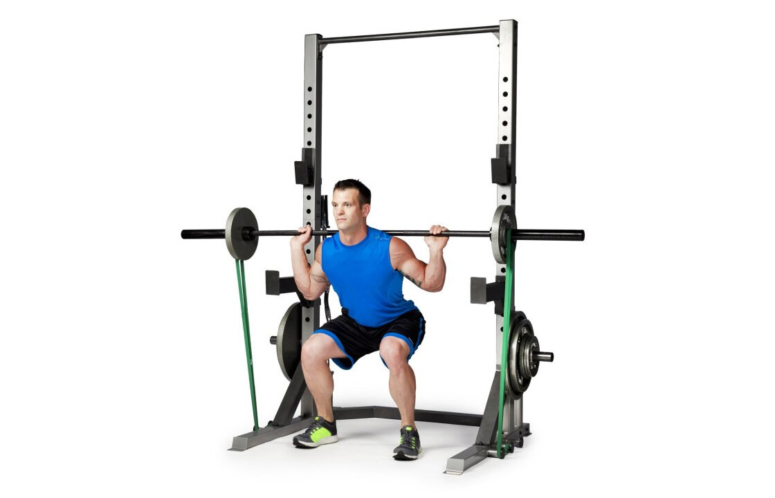 Эластичные ленты, закреплённые к штанге (источник фото: https://bodybuilding-wizard.com)