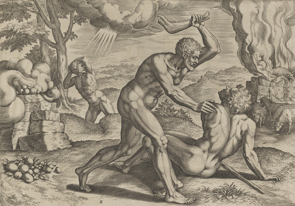 Иоганн Саделер I. «Каин, убивающий Абеля». 1576 год

The Metropolitan Museum of Art