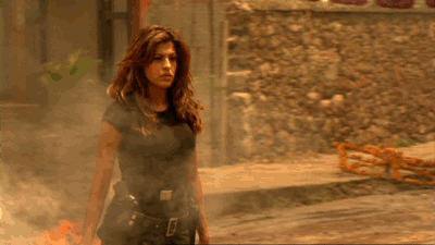 Ева Мендес в фильме "Однажды в Мексике"