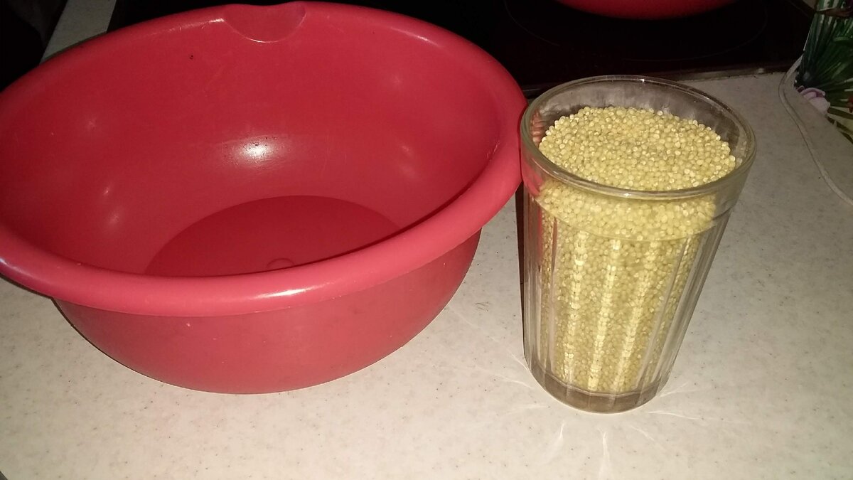 стакан пшена