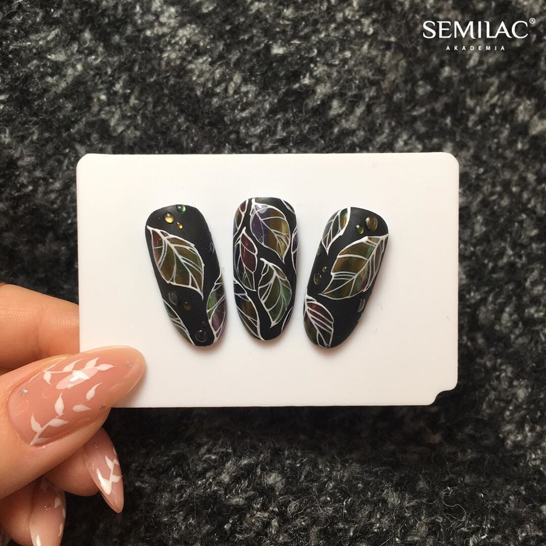 Осенний маникюр от Semilac-shop.ru