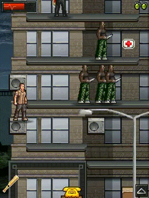 Геймплей мобильной java игры Непобедимый