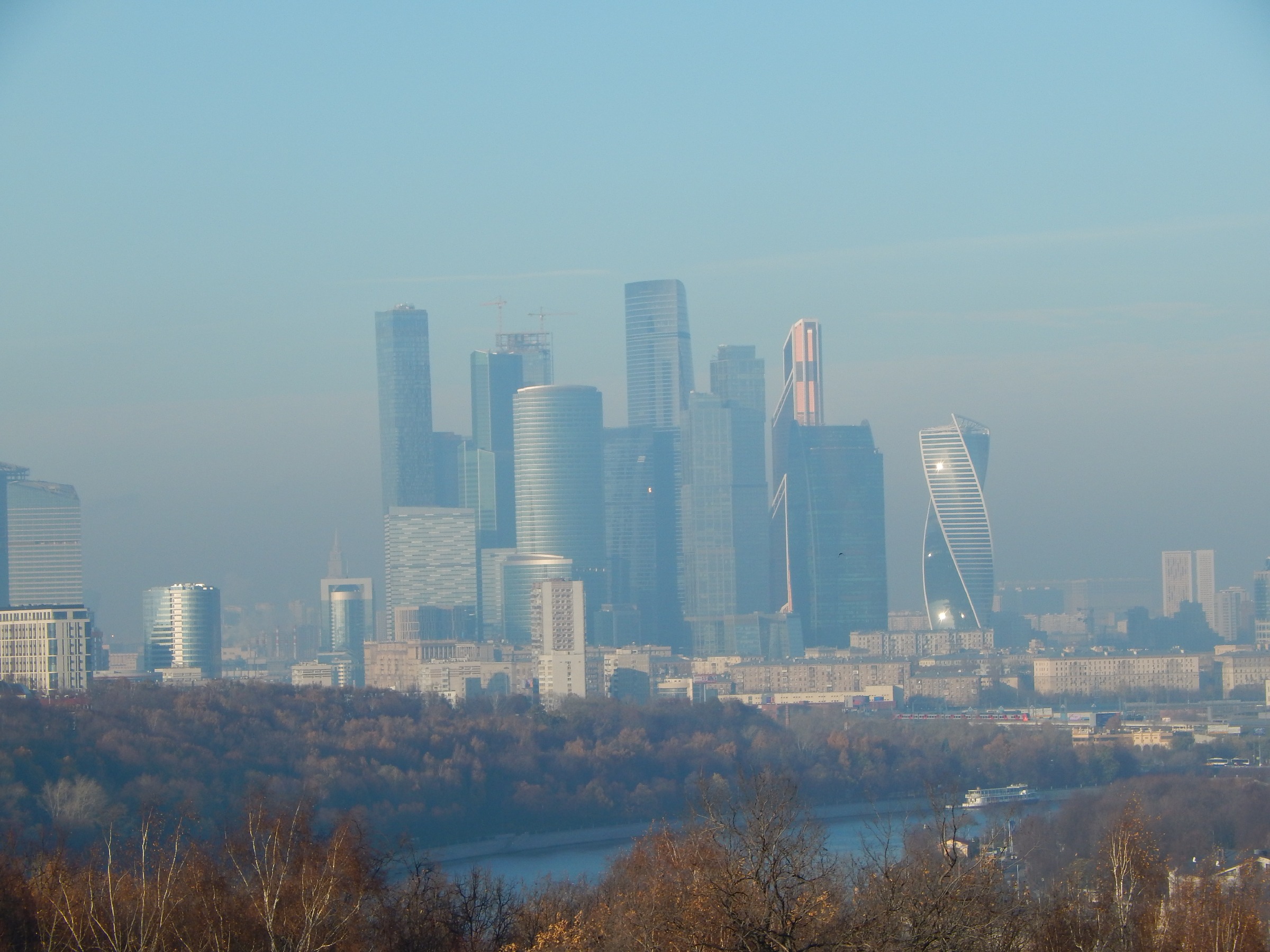 вид со смотровой в москве