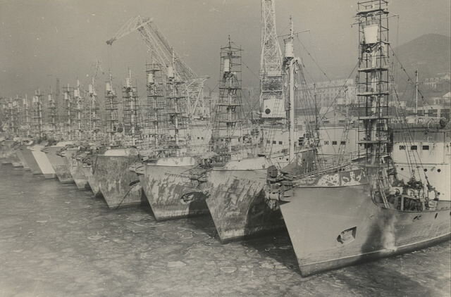 Китобойные суда у причалов Дальзавода. 70-е годы. Что теперь стало с Дальзаводом лучше даже не говорить