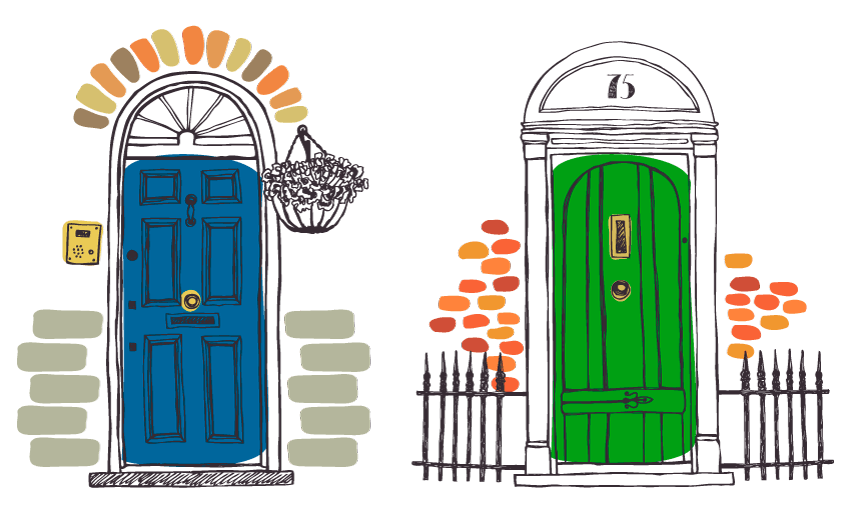 Просто красивая картинка дверей деревянных