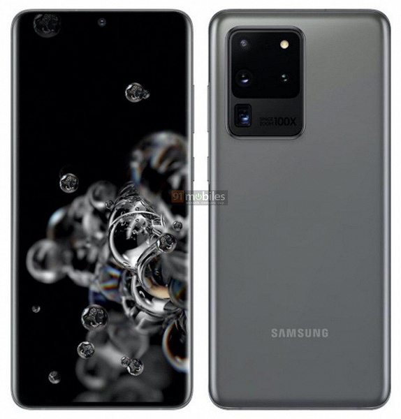 Рендер Samsung Galaxy S20 Ultra 5G (для 91mobiles)