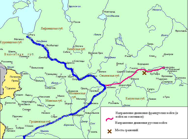 1812. Отступление от Смоленска к Москве и Бородинская битва