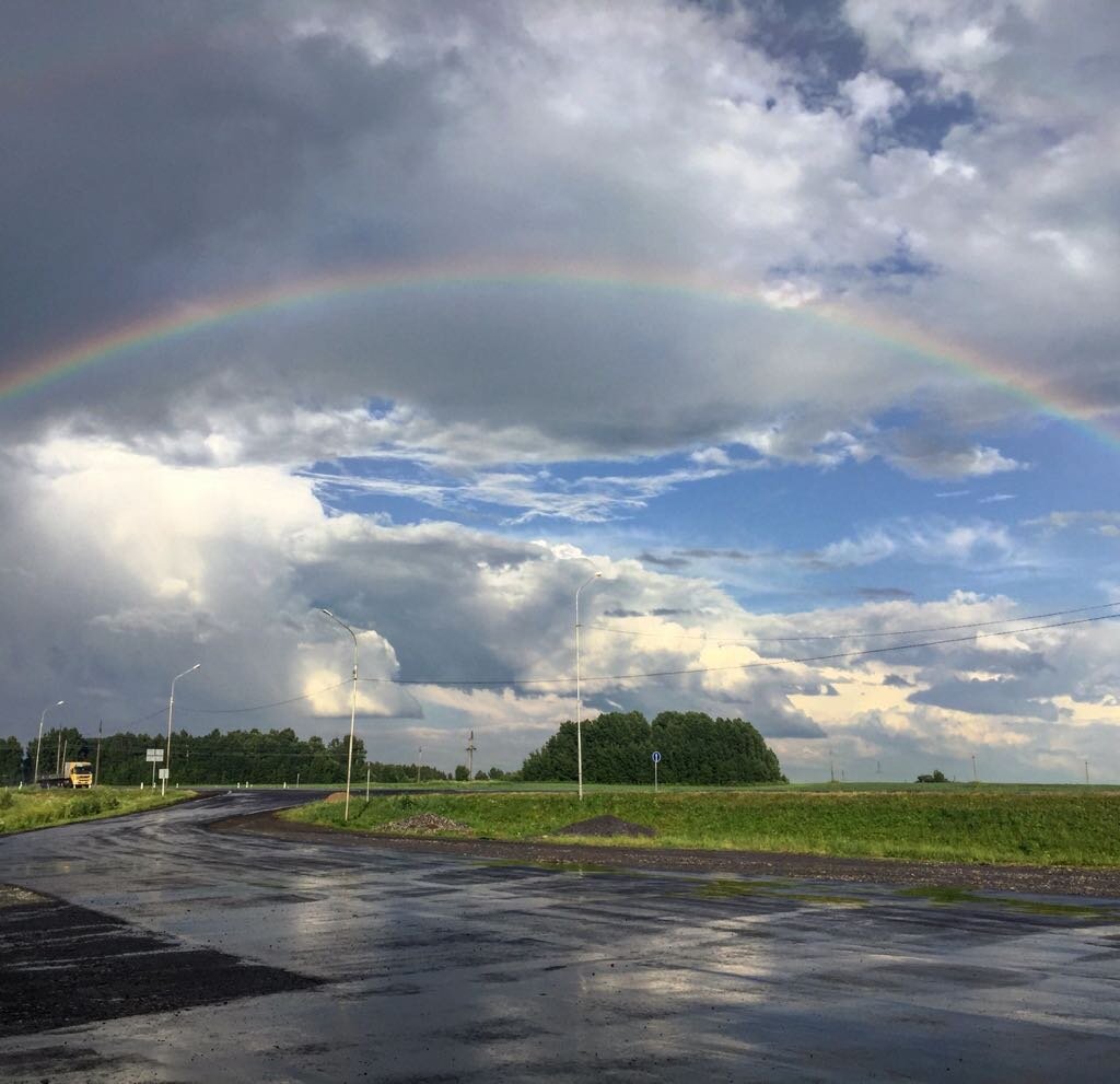 
Радуга после ливней