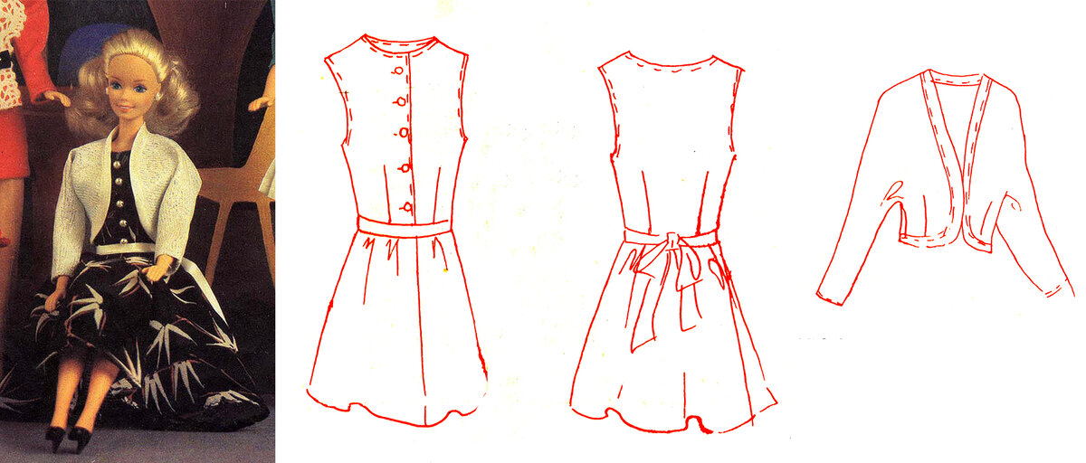 Фото из журнала и эскизы