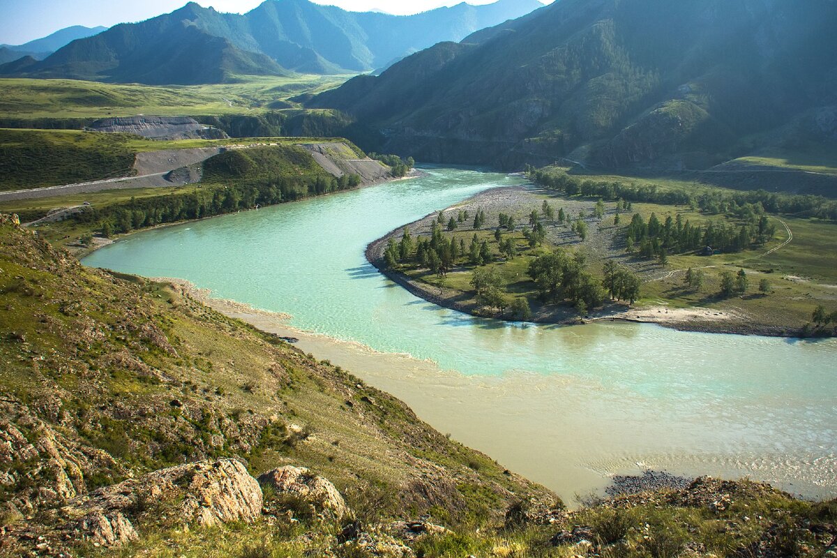 Водные ресурсы бирюзовая Катунь