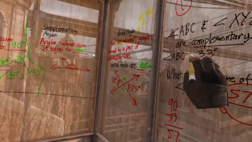 Рис.2 учитель провел урок по математике в Half-Life:Alyx