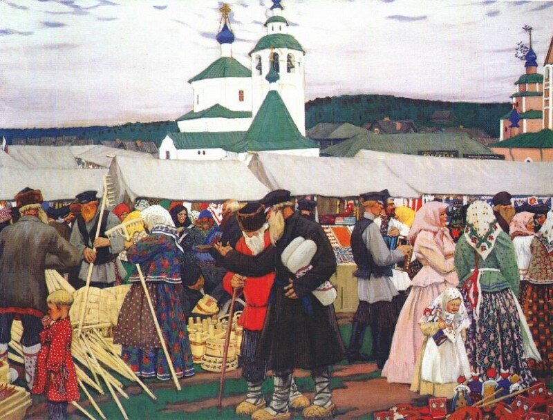 Борис Кустодиев, «Ярмарка», 1906 год