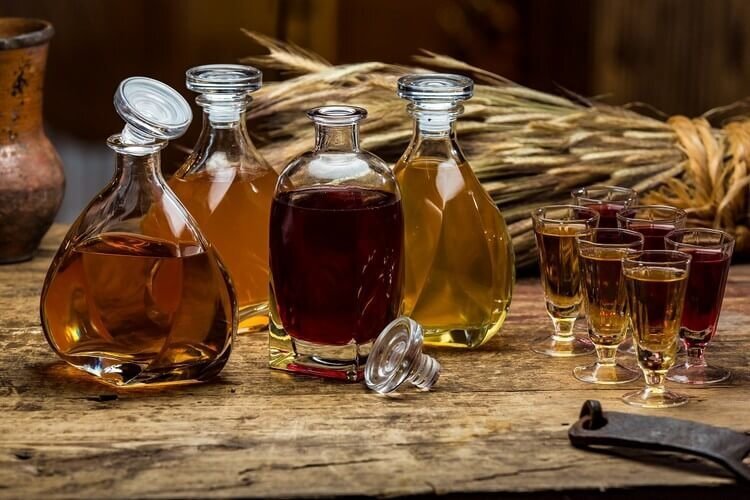 Настойки на разных типах алкоголя
