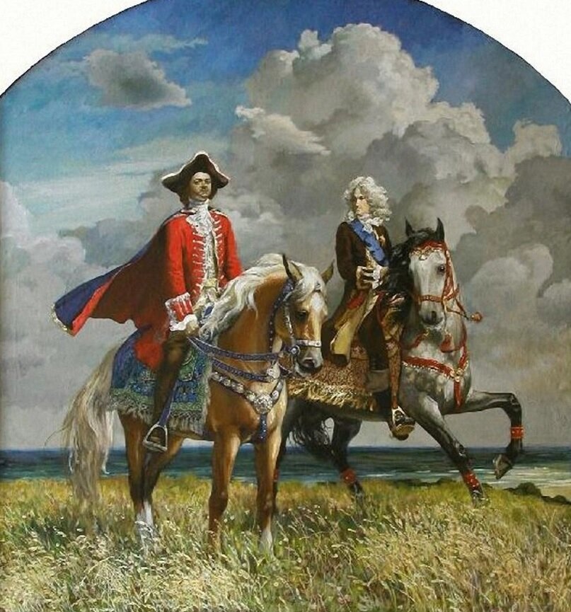 Юрий Николаевич Панцырев "Петр I и А.Д. Меншиков"