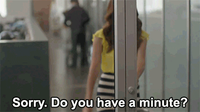 Sorry, do you have a minute? - Простите, у вас есть минутка?