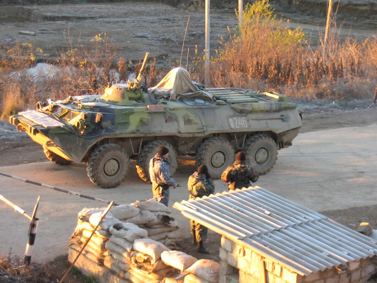 Работа на блок-посту. Инженерная разведка. Чечня 2002 год