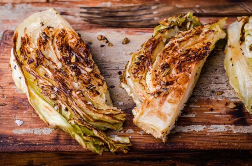 Очень модный сейчас стейк из капусты. Вкусно, не спорю, но СТЕЙК, чтобы продаваться в магазинах гораздо дороже просто жареной капусты))