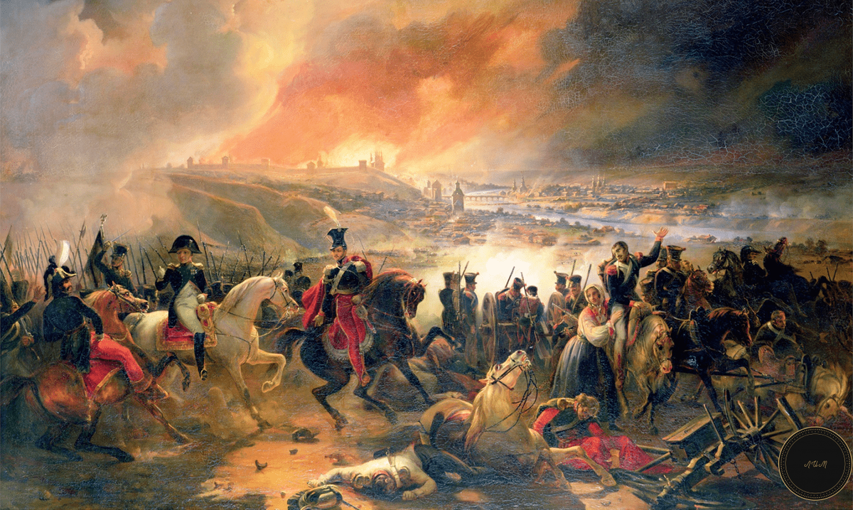  4 - 6 августа 1812 года проходили бои под смоленском.