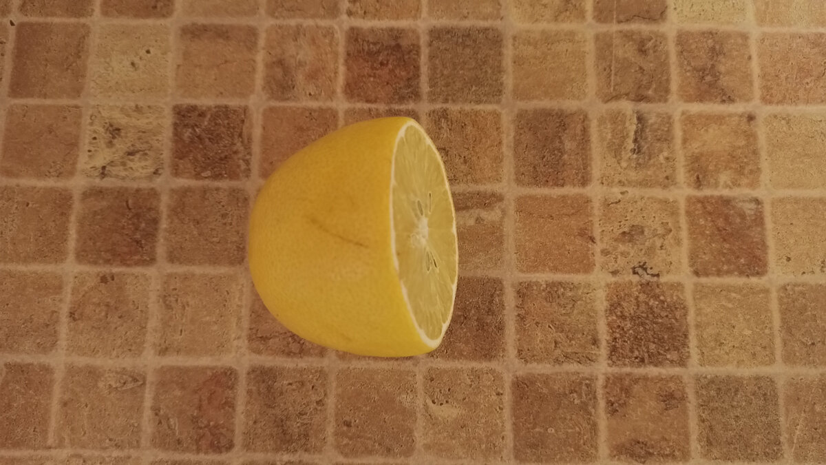 Лимон в разрезанном виде