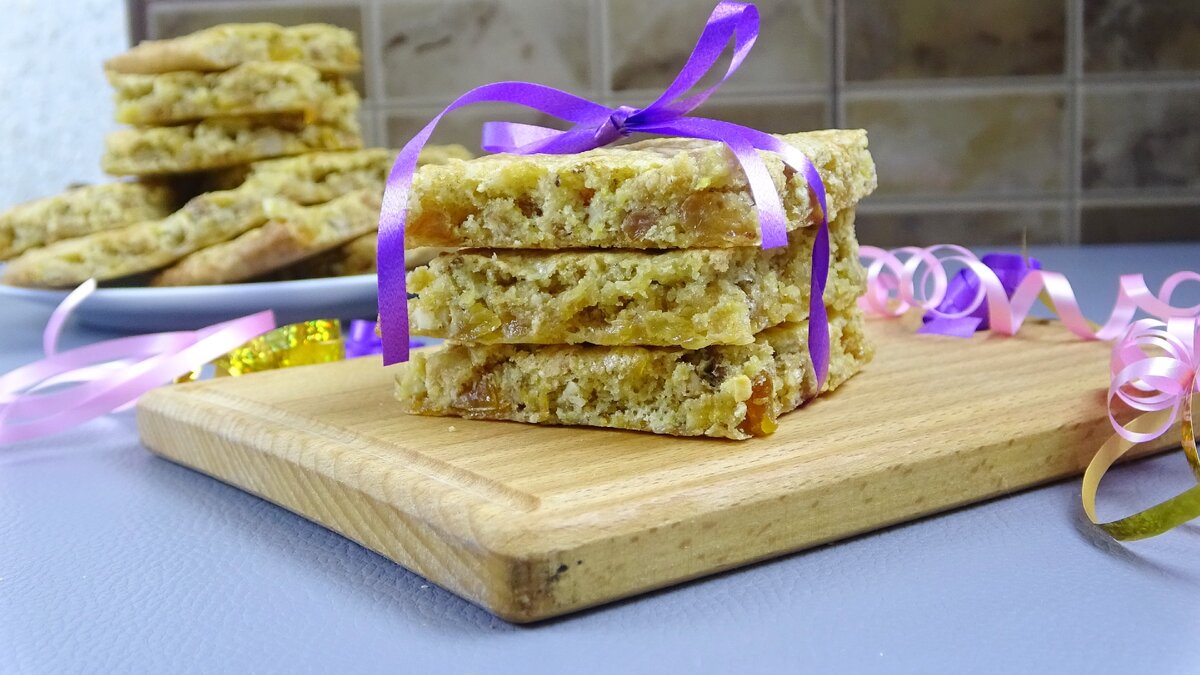 Печенье с сухофруктами и орехами