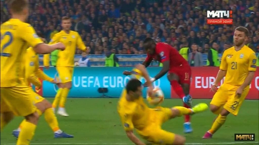 Скриншот с трансляции matchtv.ru