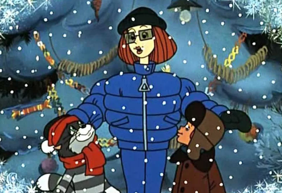 Кадр из м/ф «Зима в Простоквашино»