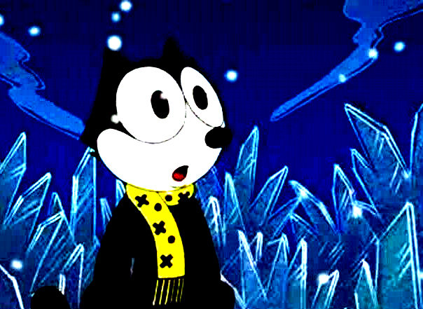 Кадр из мультфильма "Котенок Феликс спасает Рождество"