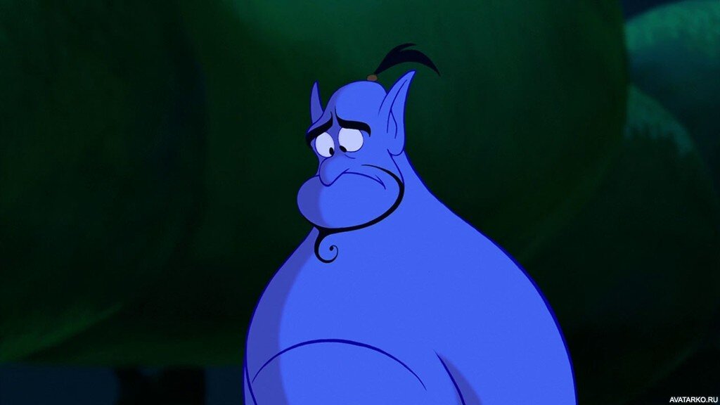 Джинн из мультика "Аладдин" 1992г