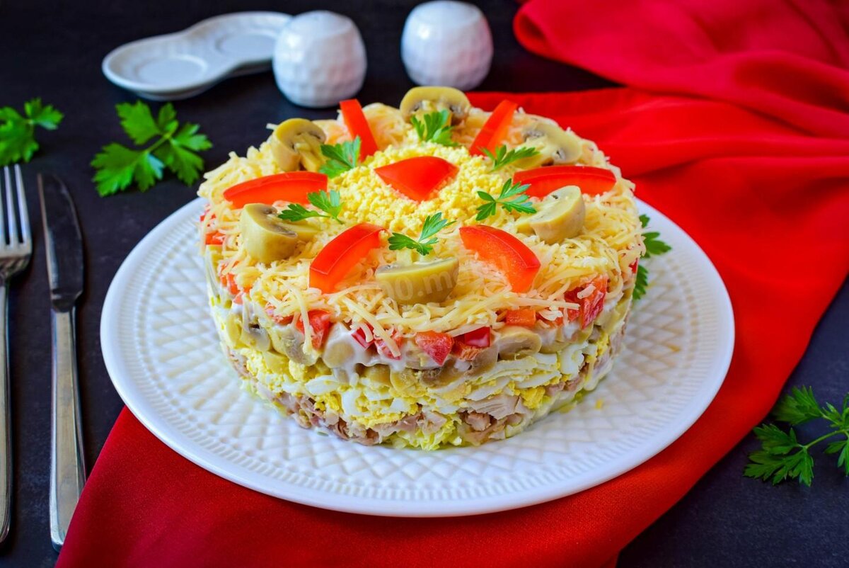 Простые салаты из курицы рецепты с фото простые и вкусные на