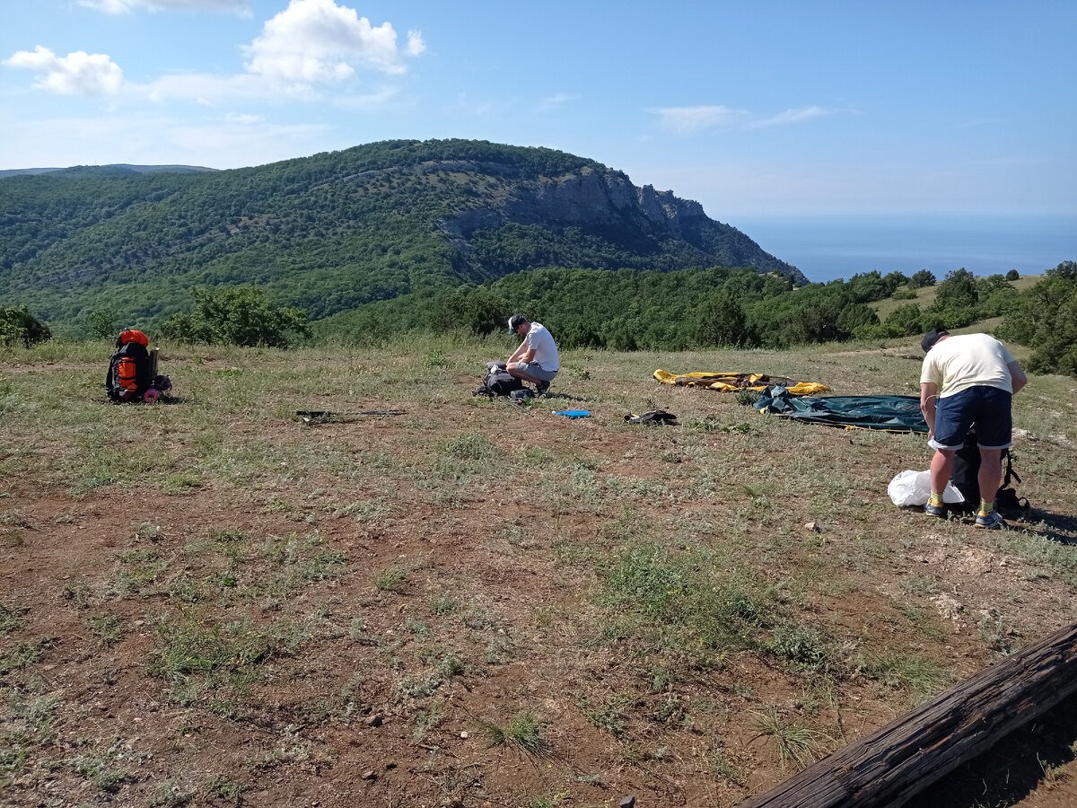 Собираем лагерь.