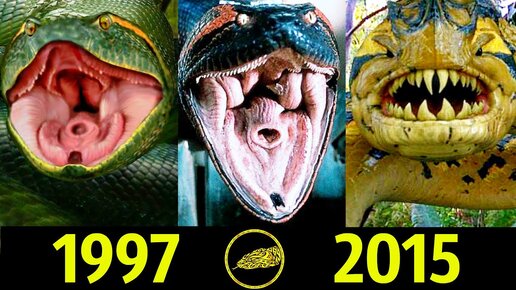 🐍 Анаконда - Эволюция (1997 - 2015) ! Все Появления в Кино 😱!