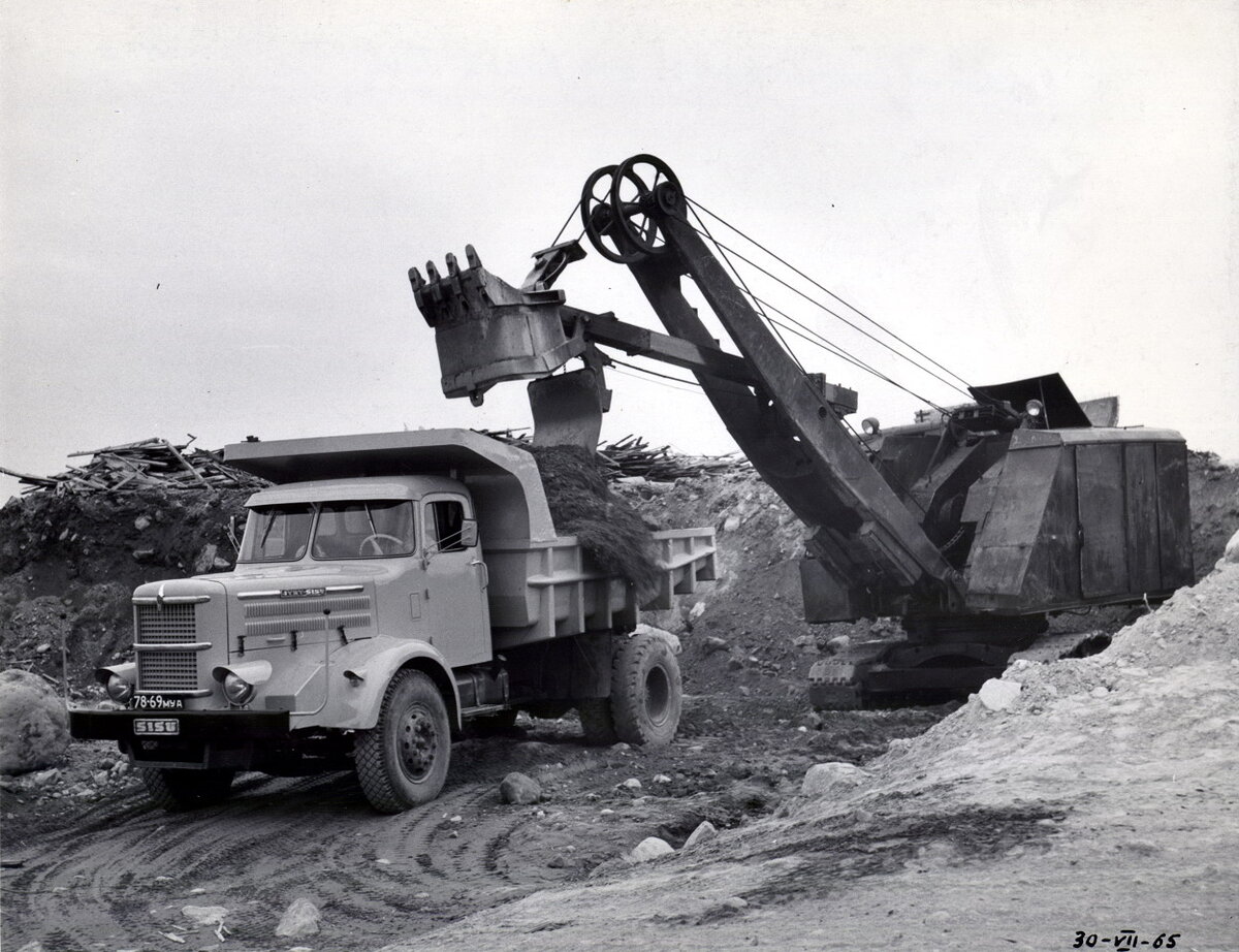 Sisu K-41 на строительстве Кислогубской ПЭС