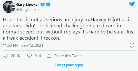 «Надеюсь, это не такая серьёзная травма для Эллиотта, как кажется".