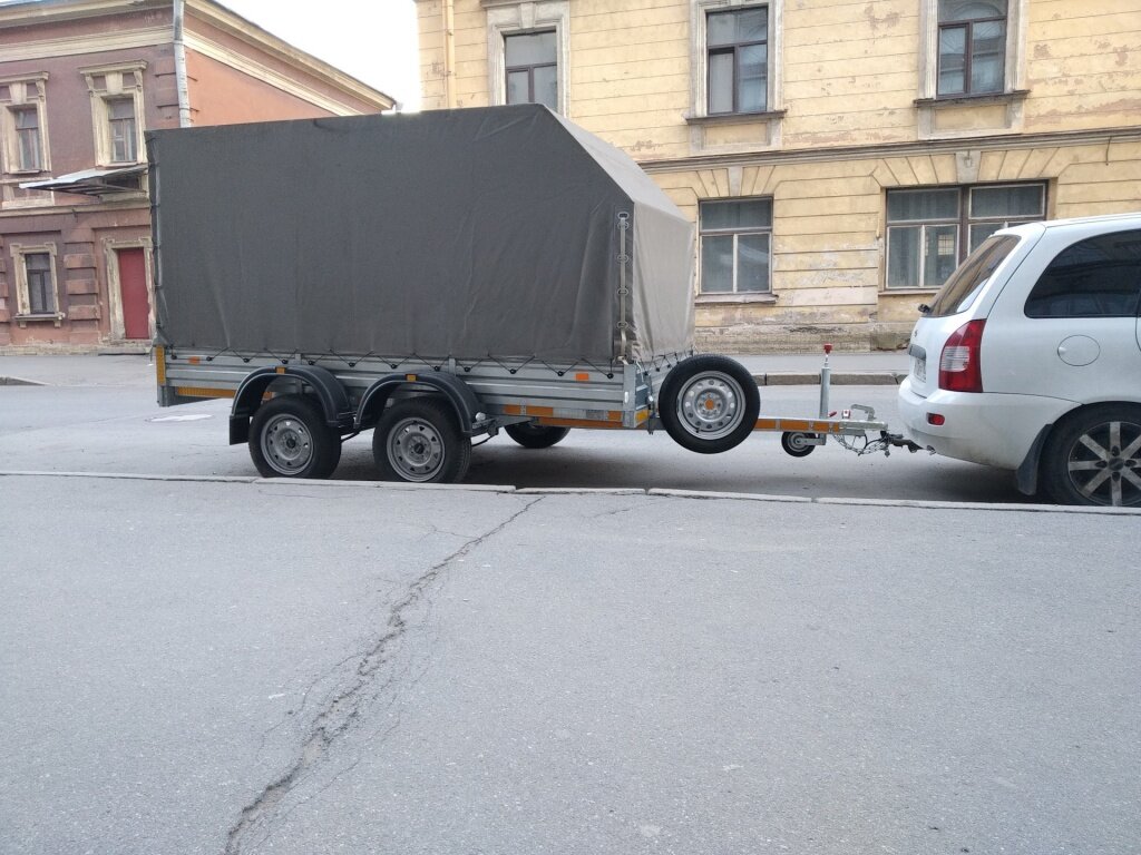 Картинка машины с прицепом