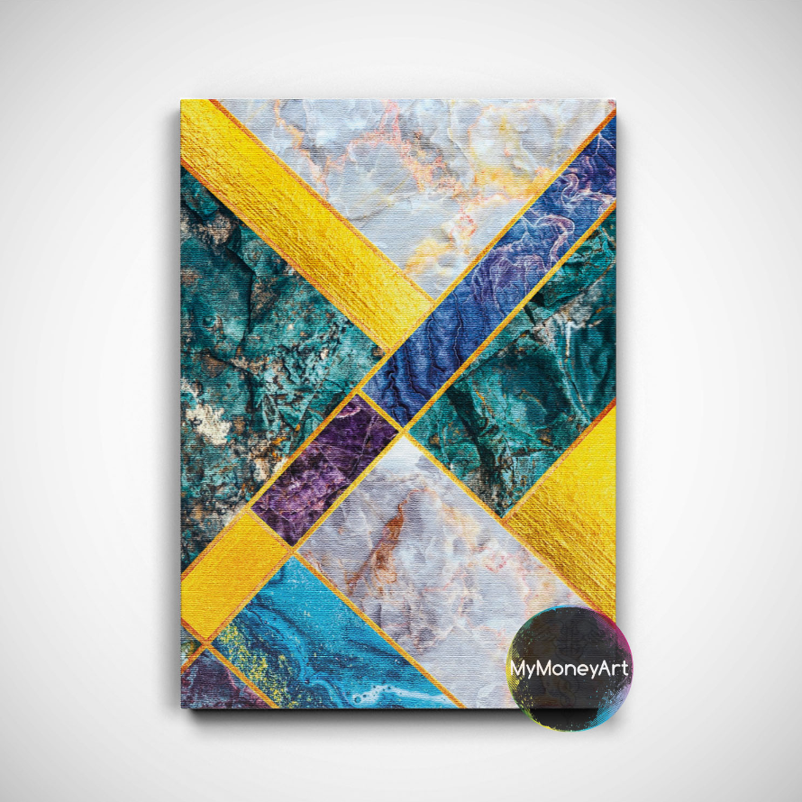 Картина-абстракция «Изумруд». Источник: https://mymoneyart.ru/collection/emerald/