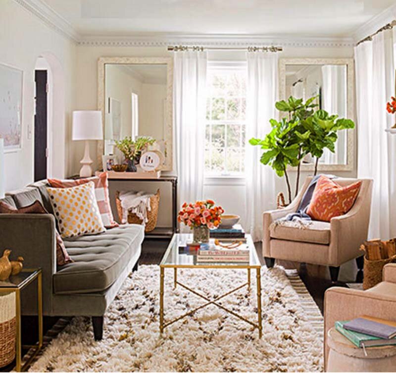 Интерьер квартиры в ретро стиле.  Фото 1.