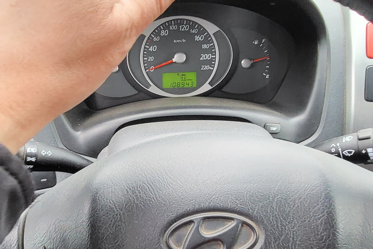 на одометре моего авто