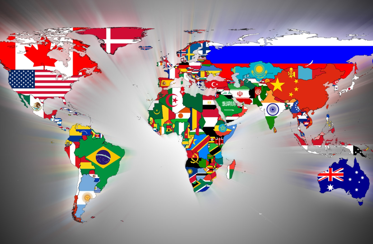 Изучить все страны. Мировой флаг. Флажки стран.