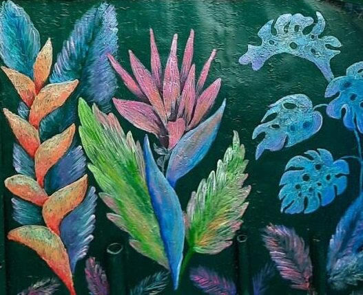 И, собственно, проект, созданный мной прошлым летом!) Уличная роспись акрилом.