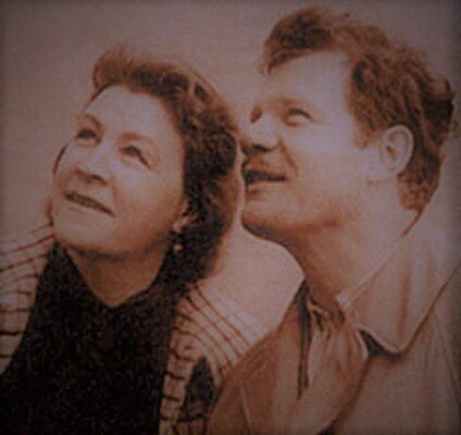 Пуговкин со второй женой Александрой.