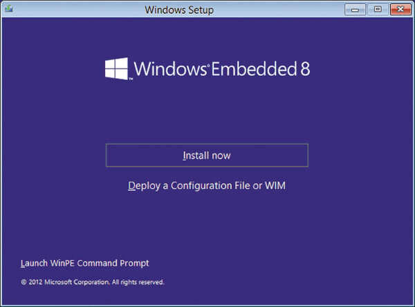 Рис. 1. Выбор режима установки (IBW)