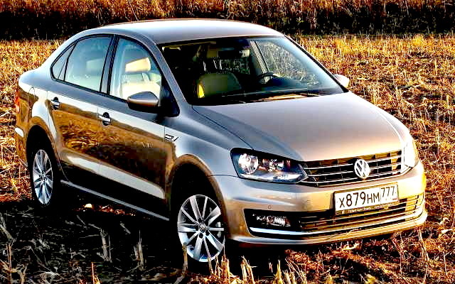 Volkswagen Polo Sedan 2015. Изображение использовано из открытых источников.