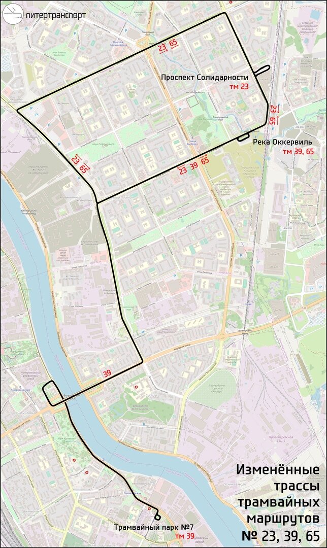 Проспект солидарности карта