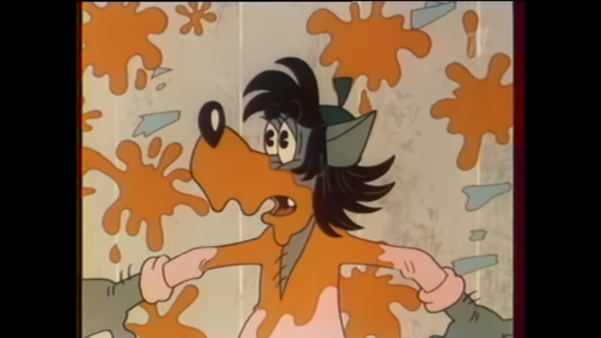 Кадр из серии "Руками не трогать" .